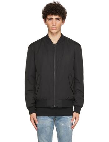 HUGO - Oversized-fit water-repellent bomber jacket with logo print