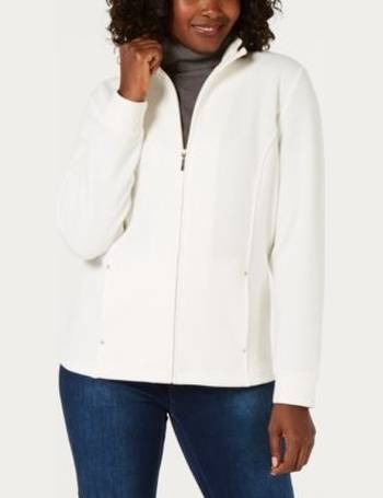 Karen Scott Sport French Terry Striped Jacket