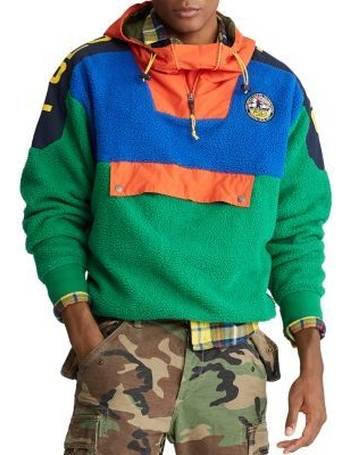 polo ralph lauren camo fleece hoodie