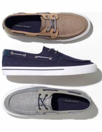 tommy hilfiger canvas boat shoes