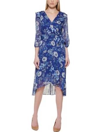 tommy hilfiger faux wrap dress