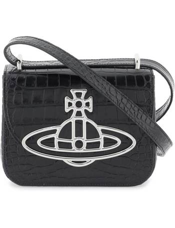 Vivienne Westwood Ella Heart Crossbody Bag in Black