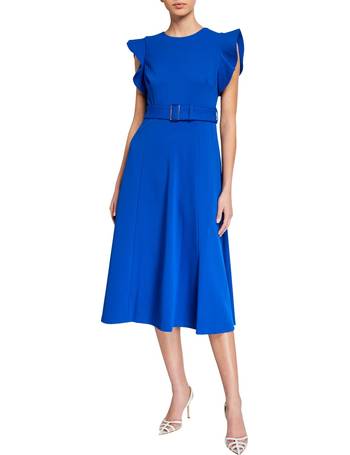 calvin klein fit and flare midi dress