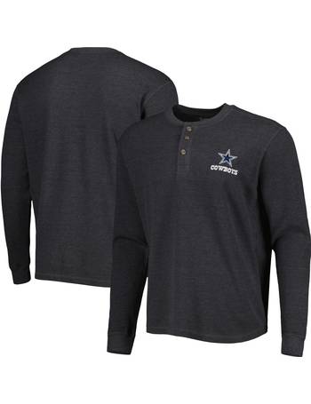 Men's Dunbrooke Charcoal Philadelphia Eagles Logo Maverick Thermal Henley  Long Sleeve T-Shirt