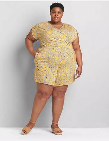 lane bryant yellow jumpsuit