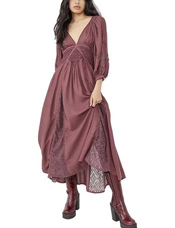 Free People Southwest Lace Trim Maxi Dress