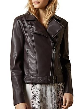 ted baker idda leather biker jacket