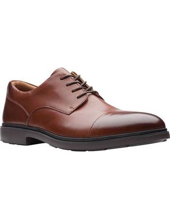 Clarks Men's Vanek Rise Oxford Black Oily Leather Ankle Boots 26128417 