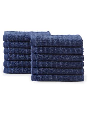 Tommy Bahama Island Retreat 12-Piece Blue Cotton Wash Towel Set