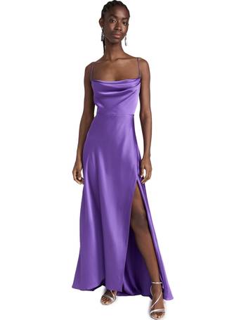 Fame and partners shop theodora satin gown