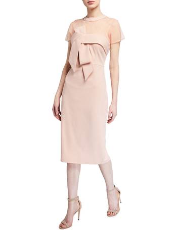 js collections illusion bow midi dress