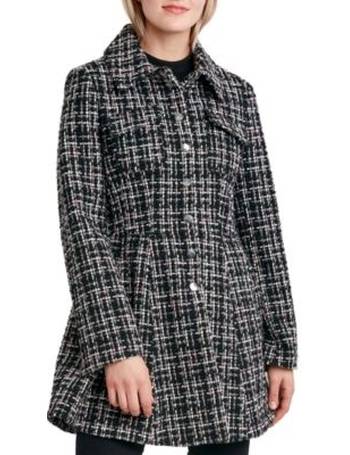 laundry by shelli segal plaid belted wrap coat