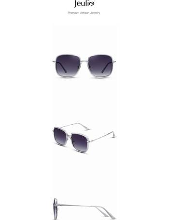 Jeulia Party Mask Square Grey Gradient Oversize Unisex Sunglasses -  Jeulia Jewelry