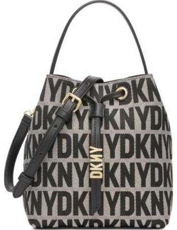 French Connection Adina Monogram Bucket Shoulder Bag