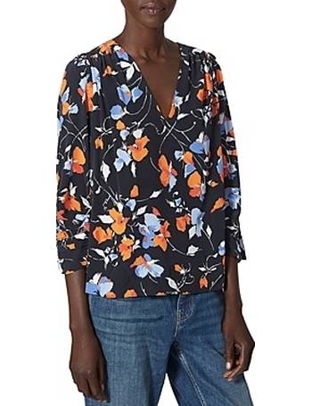 Joie elzie sales silk floral blouse