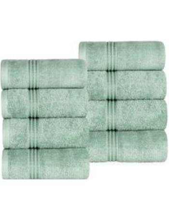 Superior Soho Cotton Checkered Border Towel Set Collection - Macy's