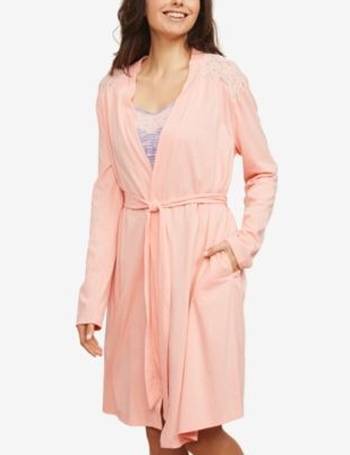 Motherhood Maternity Lace-Trim Nursing Nightgown & Robe - Macy's