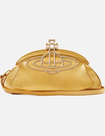 VIVIENNE WESTWOOD - Exclusive Chelsea logo-embossed leather clutch