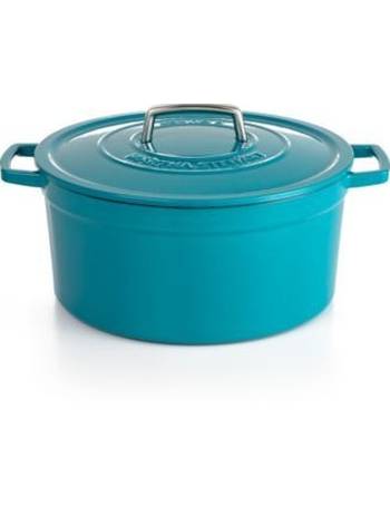 Martha Stewart Collection CLOSEOUT! Collector's Enameled Cast Iron 8 Qt.  Round Dutch Oven, Created for Macy's - Macy's