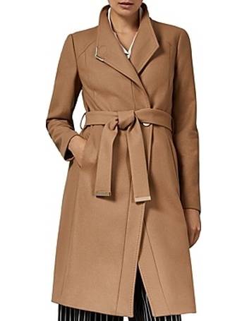 ted baker womens camel coat