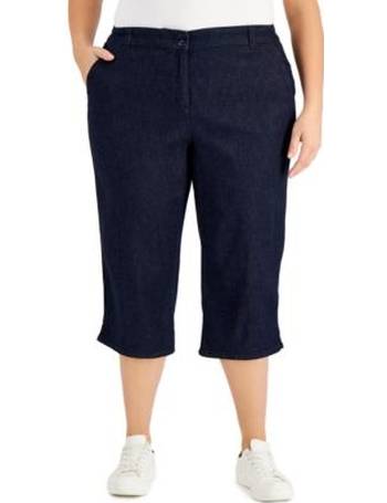 Karen Scott Plus Size Comfort-Waist Capri Pants, Created for
