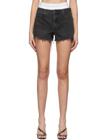 Black Textured Shorts Ssense Donna Abbigliamento Pantaloni e jeans Shorts Pantaloncini 