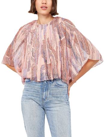 Thana Short Sleeve Silk Top at Joie