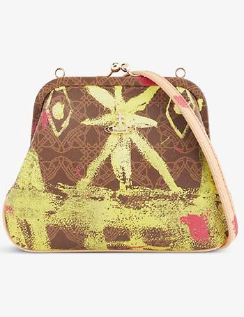 Vivienne Westwood Saffiano Leather Victoria Clutch Bag