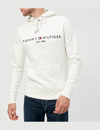 tommy hilfiger men's plains drawstring hoodie