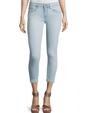 Derek Lam 10 Crosby Gia Mid-Rise Cropped Flare Jeans