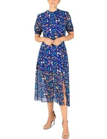 julia jordan tile print mock neck dress