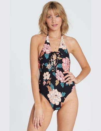 Billabong Womens Linger On One Piece Swimsuit One Pieces Swimsuits Cover Ups Emosens Fr