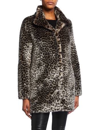 calvin klein leopard puffer jacket