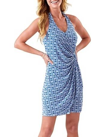 tommy bahama crinkle rayon sleeveless dress