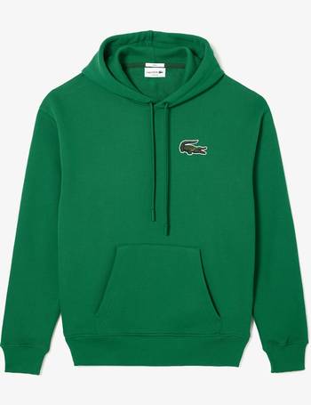 LACOSTE Cotton-blend jersey hoodie
