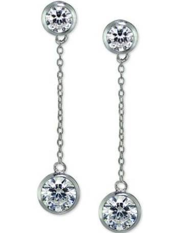 Giani Bernini Cubic Zirconia Orbital Infinity Drop Earring in 18k