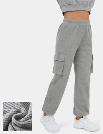 Mid Rise Drawstring Side Pocket Corduroy Casual Cargo Joggers