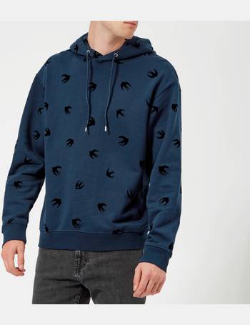 alexander mcqueen hoodie blue