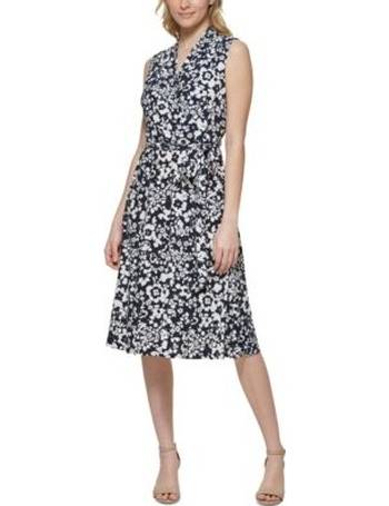 tommy hilfiger faux wrap dress