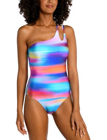 La Blanca Women's Solid Ruffled Bandeau One-Piece Removable-Strap Swimsuit  - Macy's