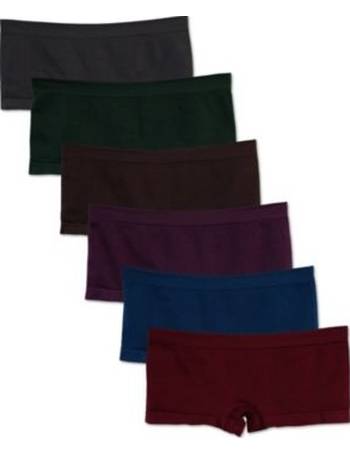 Buy Kalon Women's 6 Pack Nylon Spandex Thong Underwear Online at