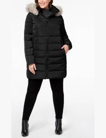 dkny plus size puffer coat