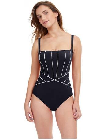 Profile by Gottex Rising Sun Deep V-Neck Halter One Piece Swimsuit