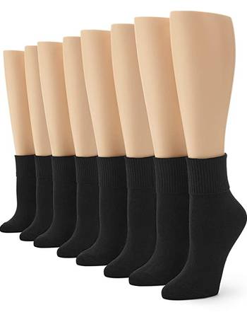 No Nonsense womens Green Threads No Show Liner Sock, 12 Pair Pack