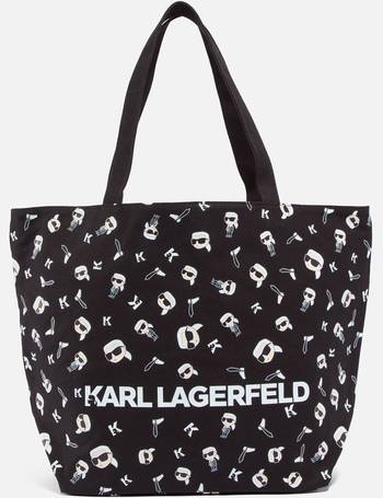 Women's KARL X SMILEY REVERSIBLE CANVAS TOTE by KARL LAGERFELD