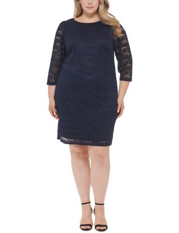 Jessica Howard Petite Lace 3/4-Sleeve Sheath Dress