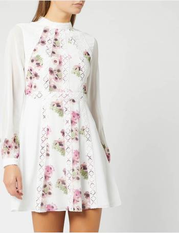 ted baker arrebel lace trim dress