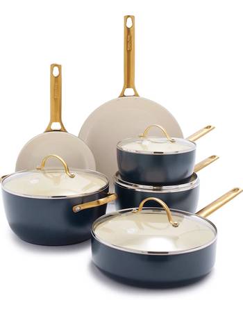 GreenPan Craft Steel 10-Piece Cookware Set with Bonus Pan Protectors