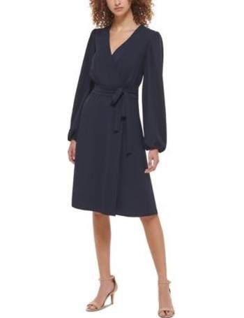 tommy hilfiger faux wrap dress