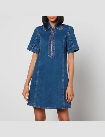 Shop See By Chloé Women's Denim Dresses up to 80% Off | DealDoodle